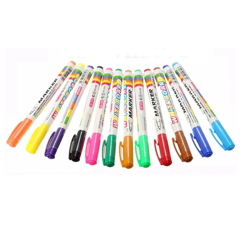 

12 Colors White board Marker Pen White Board Children's Stationery Dry-Erase Pen