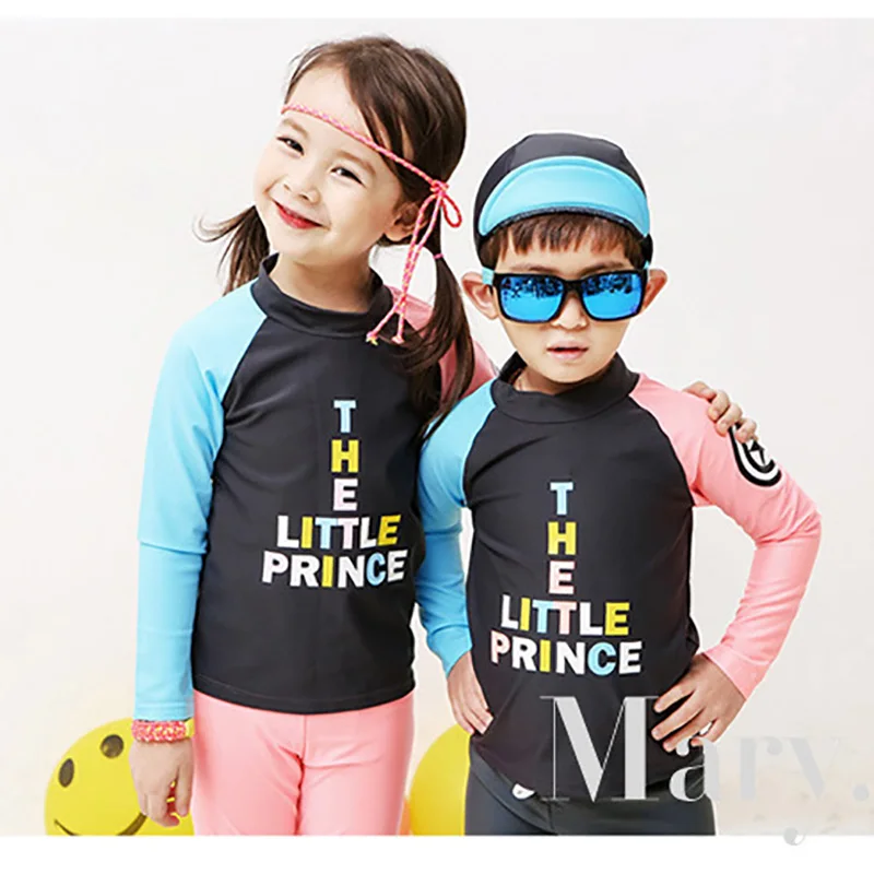 2019 модный детский купальник защита от солнца рубашка + шорты штаны плавание