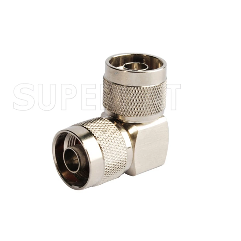 Superbat 5pcs N Adapter N Plug to Male Right Angle RF Coaxial Connector