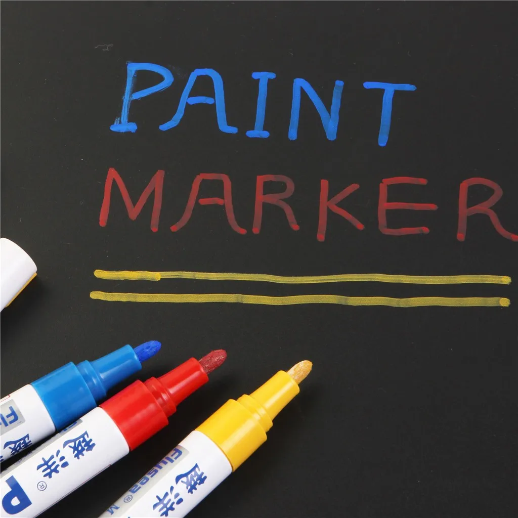 

Art Supplies Painting 12 Colors Sets Fine Paint Oil Based Marker Pens Metal Glass Waterproof Dropship #17