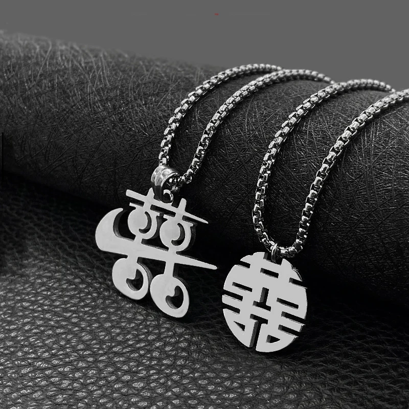 Женское Ожерелье из титановой стали с подвеской в этническом ретро стиле