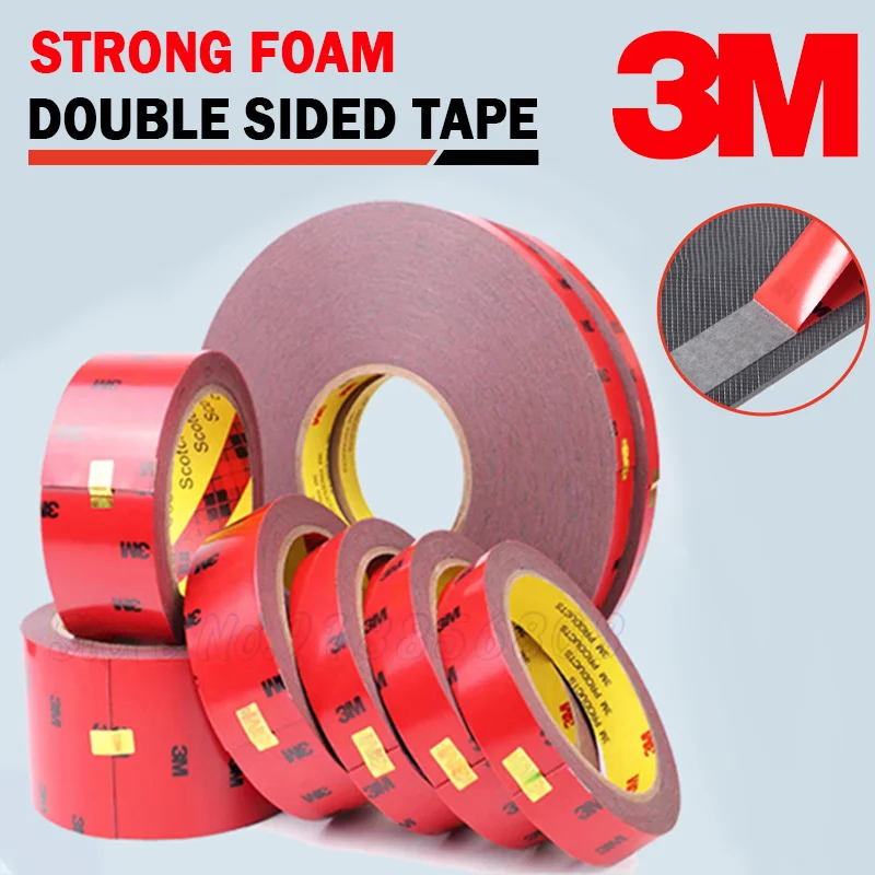 

3M Heavy Duty Mounting Double Sided Tape Adhesive Acrylic Foam 6/8/10/12/15/20/30/40mm Waterproof No Trace Car Special Home Tool