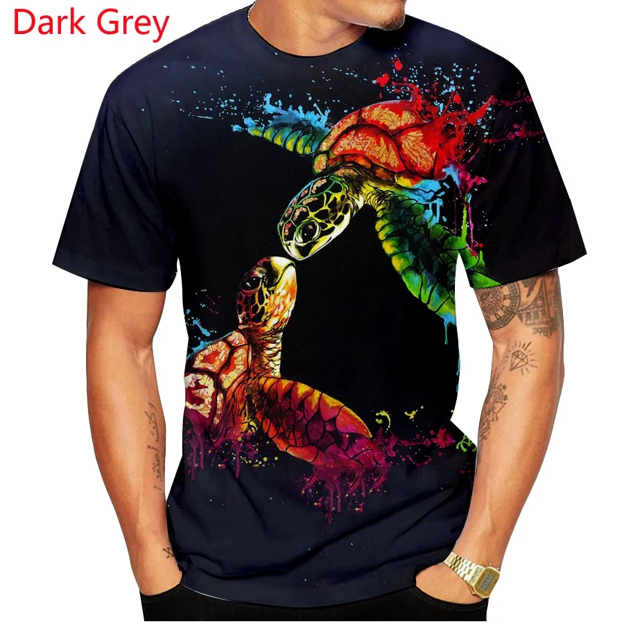 2021 New Fashion Cute Sea Turtle 3D Print Men/Women T-shirt Casual Funny Graphic Short Sleeve Tee