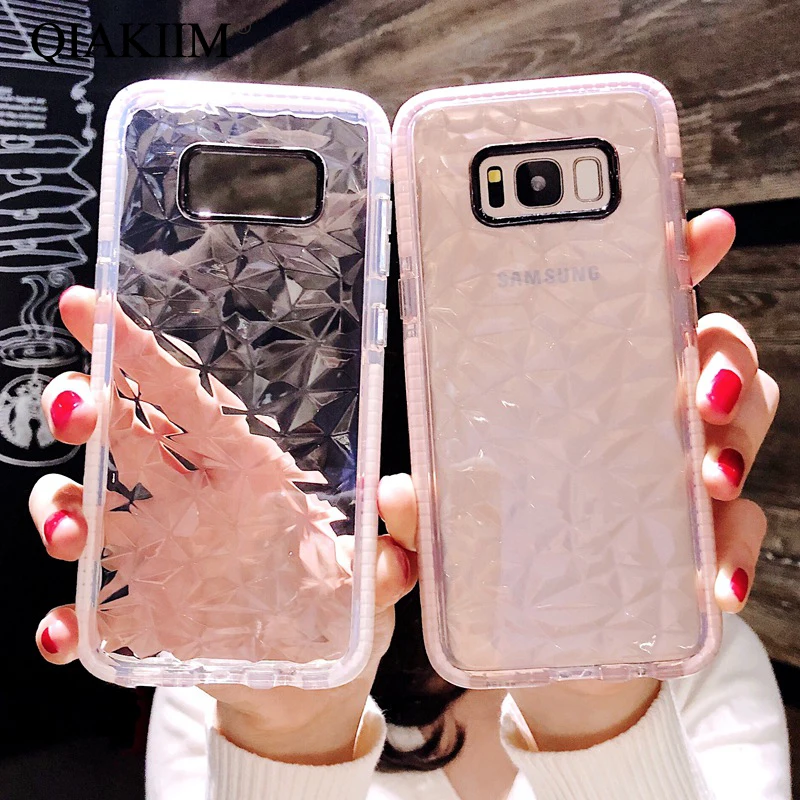 Модные чехлы для телефонов Samsung Galaxy S20 S8 S9 S10 Plus A30 A50 A70 M30 M20 J5 J7 прозрачный мягкий