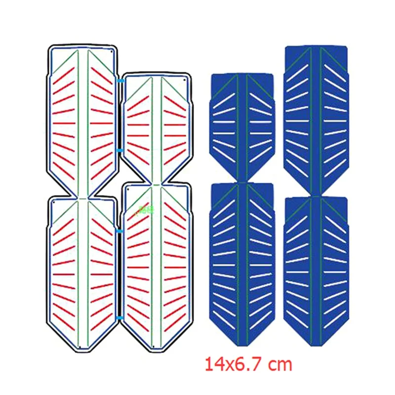 Треугольный фоновый набор металлический трафарет для скрапбукинга фотоальбома
