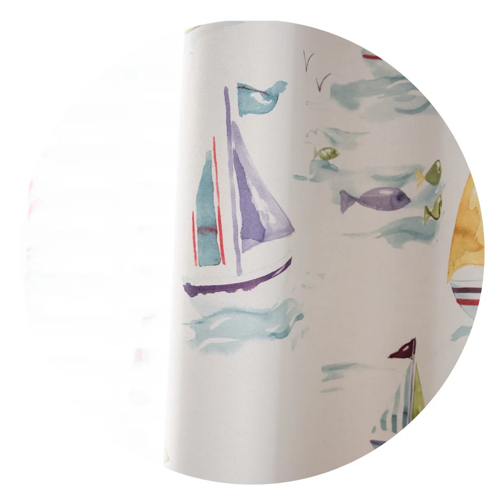 

Simple Modern Cartoon Printed Children's Curtain Black Silk Shading Curtains for Living Room Bedroom Curtains Blackout