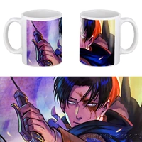 attack on titan mug 11oz anime white ceramic tea cup boy friends birthday coffee mugs