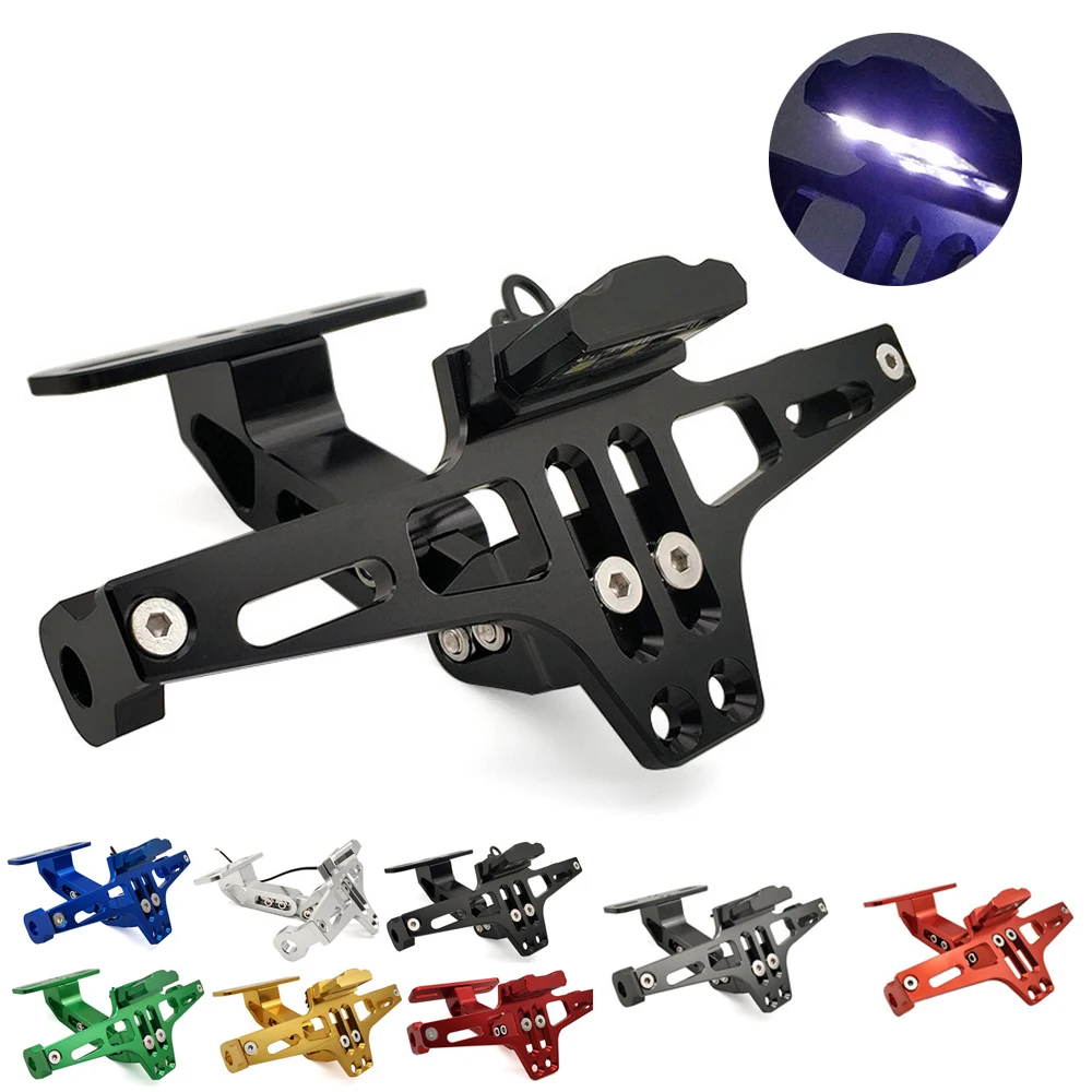 Кронштейн для подставки номерного знака мотоцикла регулируемый угол CNC алюминий