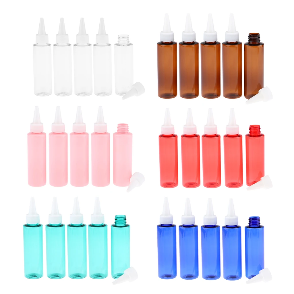 5 шт. безопасные многоразовые прозрачные контейнеры пластиковые пустые бутылки