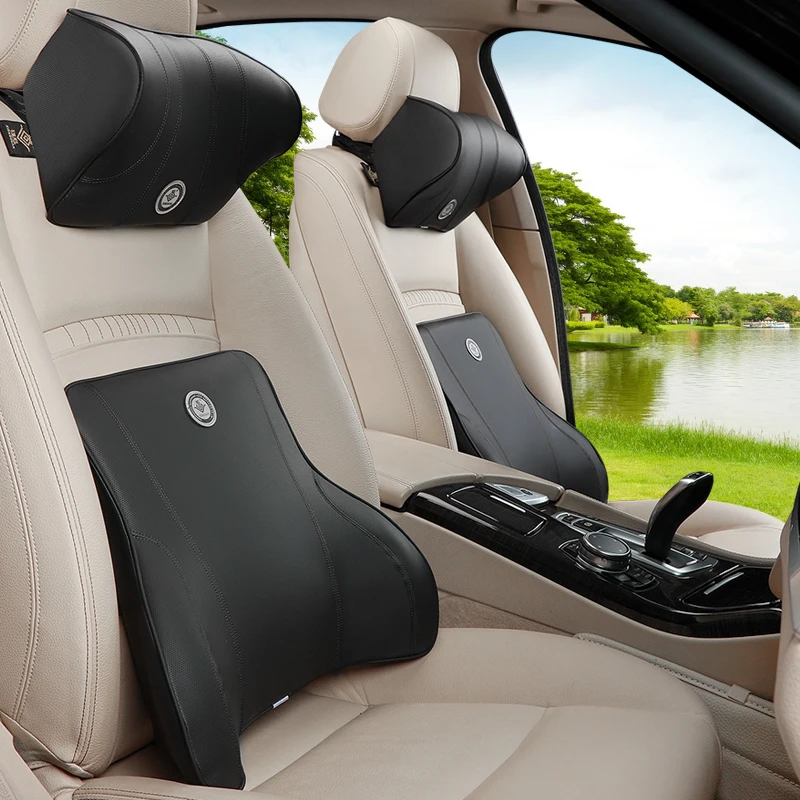 Подушка из пены с эффектом памяти на автомобильное сиденье подголовник для шеи