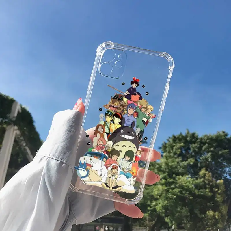 

Spirited Away Phone Case Transparent for Clear iPhone 11 12 8 7 6 6S XS MAX Plus X 5S SE 2020 XR mini pro
