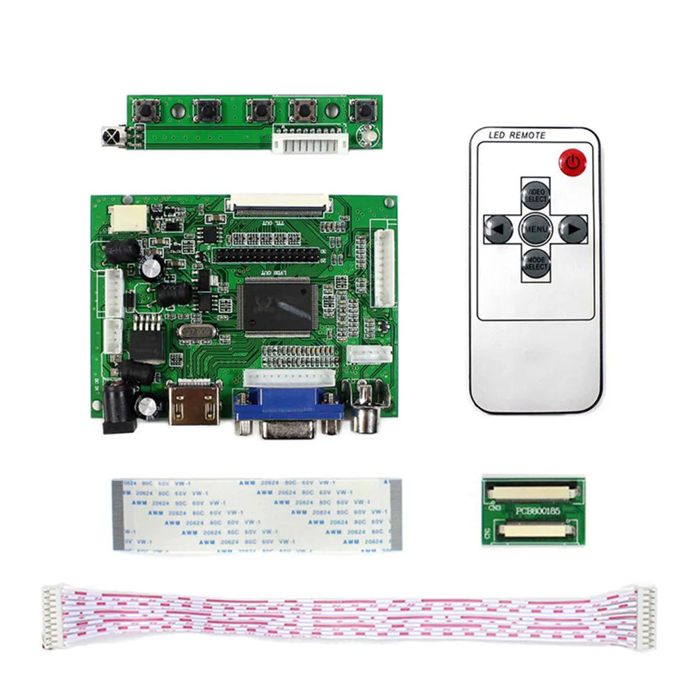 

7 Inch CLAA070MA0ACW 800x600 LCD Screen Display with VGA + HDMI-Compatible Driver Controller Board Kit