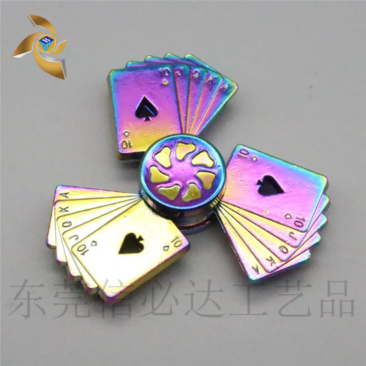 Цветной Ручной Спиннер игрушки для снижения давления металлический пальцев