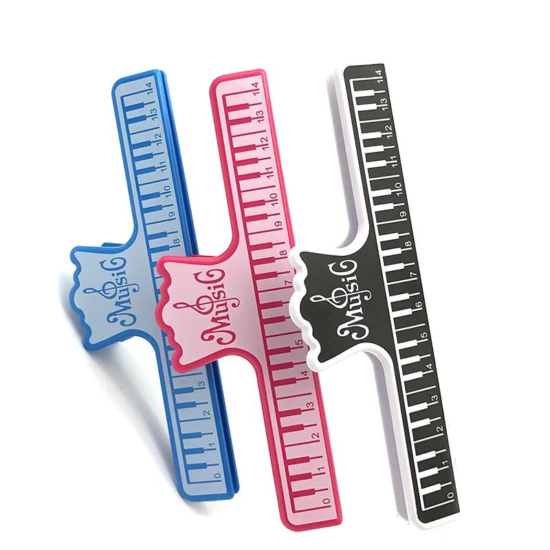 Цветной пластиковый держатель для музыки фиксированный зажим бумаги гитары