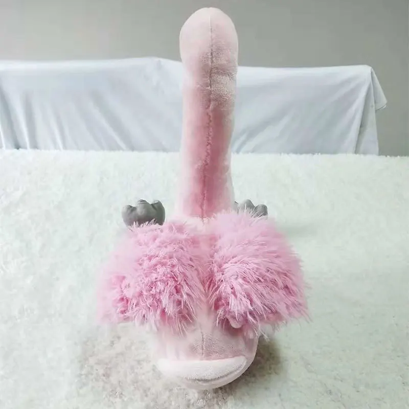 

Super cute high simulation flamingo plush doll toy plush craft toy kangaroo puppet Baby Accompany Doll birthday holiday gift