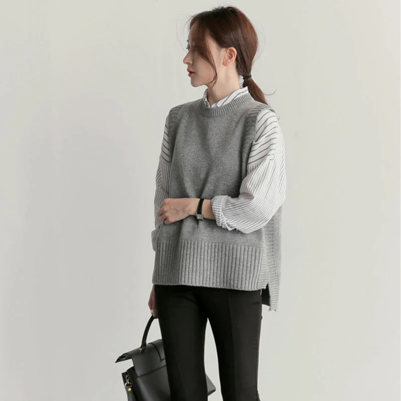 Новинка 2019 весенний женский жилет RUGOD модное однотонное зимнее пальто с круглым