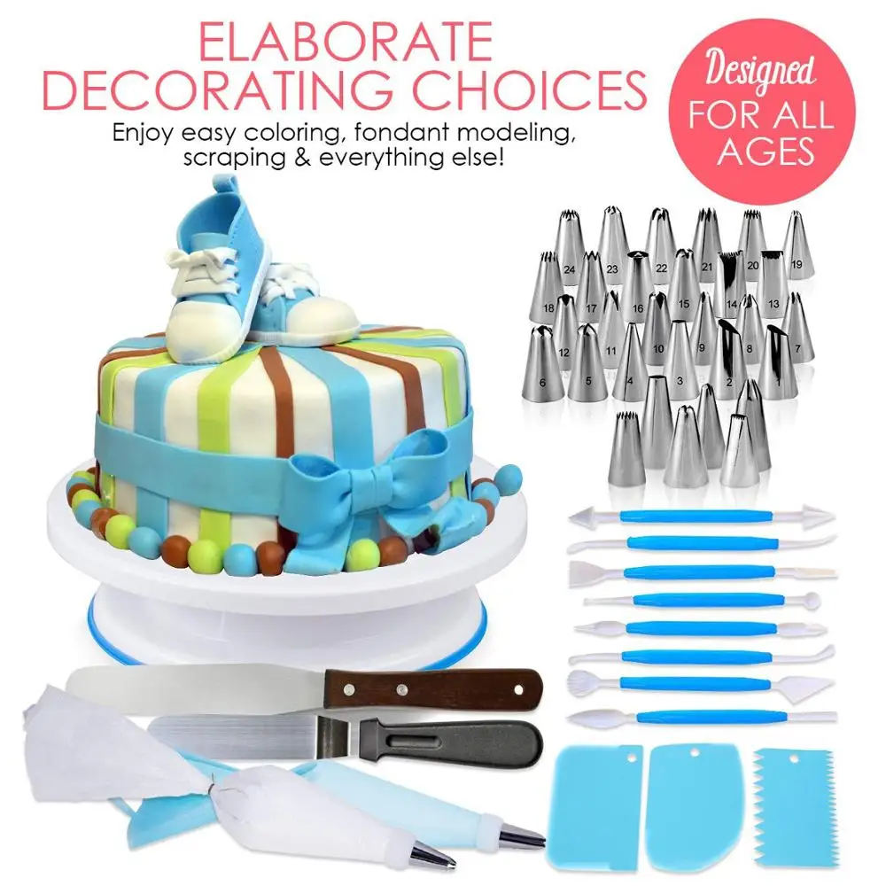 

207 pcs Lot Pastry Bag Piping Bag Tips Icing Piping Nozzles Cake Decorating Tools Confeitaria Patisserie Decoration