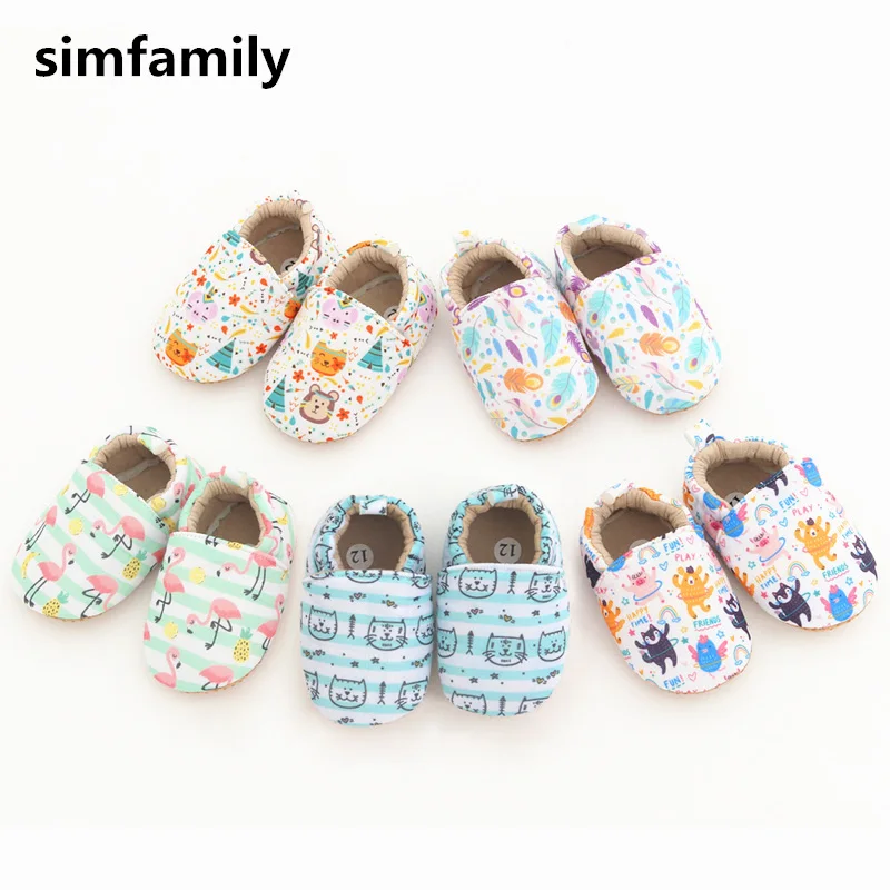 [Simfamily] обувь для маленьких мальчиков и девочек Обувь новорожденных первых шагов