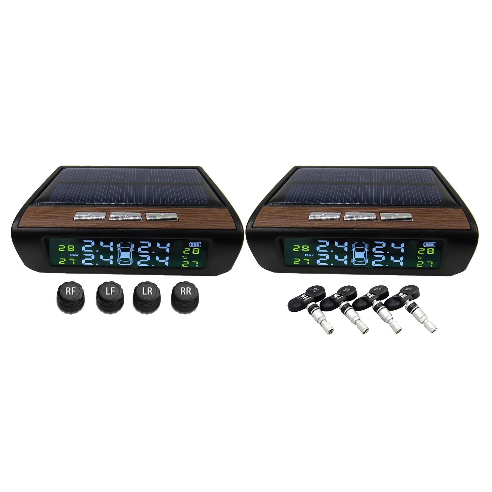 

Система контроля давления в шинах TPMS, датчик заряда на солнечной энергии, цифровой дисплей, предупреждение о температуре