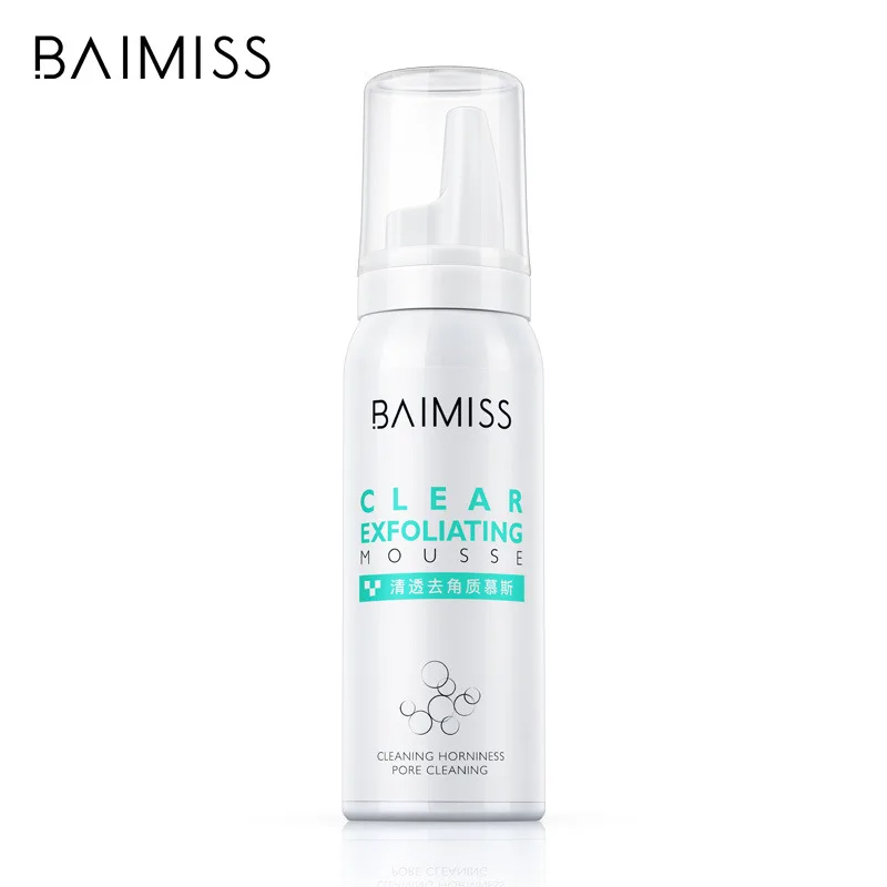 

BAIMISS Facial scrub, exfoliation, mousse contraction, fine pore smooth face, male female foam type exfoliating mousse foam type