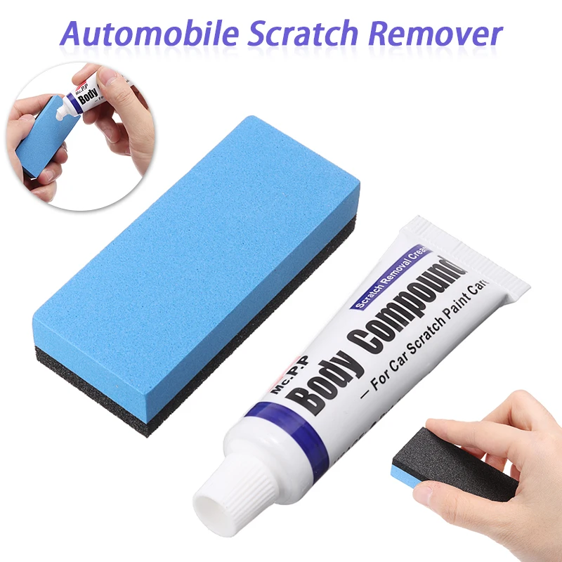 

2pcs Car Styling Fix It Pro Repair Kit Auto Body Scratch Paint Polish Polishing Paste Grinding Compound Wax Sponge Tool