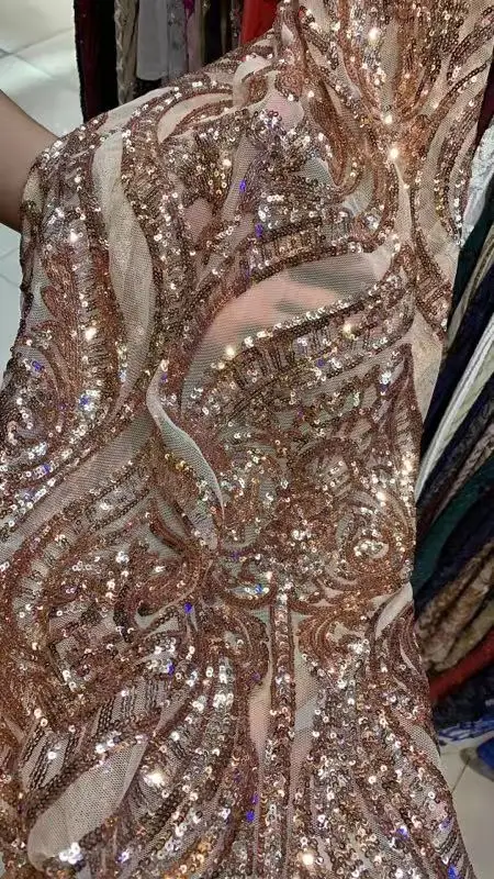 Rose Gold Со сверкающими блестками с длинными рукавами Русалка серебряные Выпускные платья с открытыми плечами Кристалл бисером длинное выпускное платье торжественные платья для красной дорожки - Цвет: Rose Gold