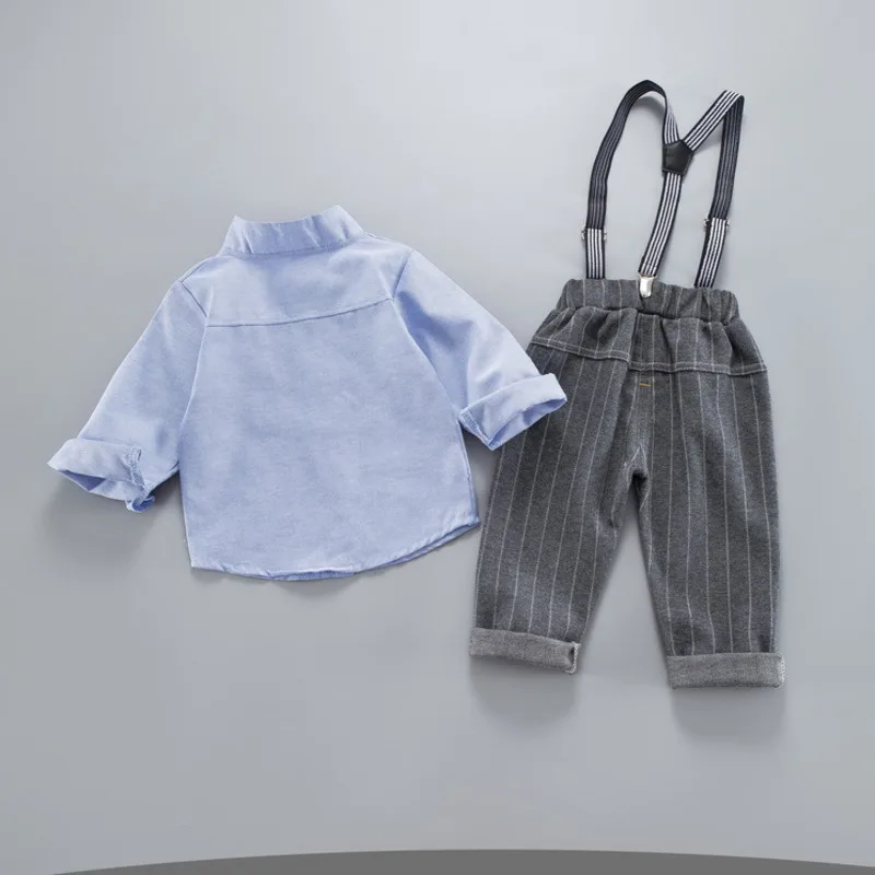 Весенне-осенние детские комплекты одежды из хлопка для маленьких мальчиков и