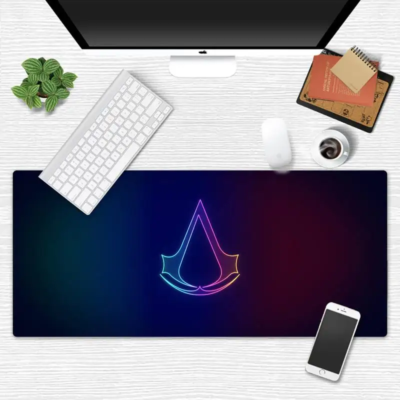 

Assassin's Creed Crest Laptop Gaming Mice Mousepad Desk Table Protect Game Office Work Mouse Mat pad X XL Cushion mouse pad
