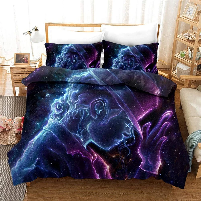

Michael Jackson 3D Cartoon Printed Bedding Set Duvet Cover / Comforter Cover with Pillowcases Bed Linens Bedclothes Home Textile
