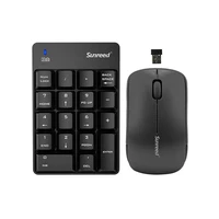 2 4ghz 18 keys wireless numeric keypad number keyboard optical mouse combo set