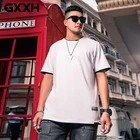 Футболка GXXH мужская оверсайз с коротким рукавом, хлопок, свободная рубашка, 6XL 7XL, летняя одежда, топ 80-140 кг