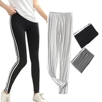 women fashion striped sports training yoga pants stretchy skinny running leggings