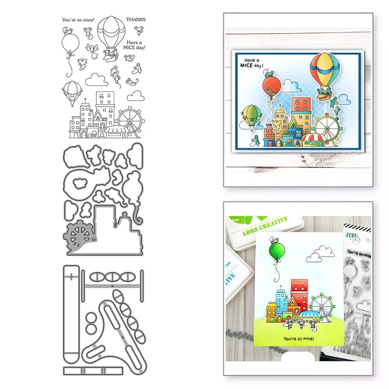 

Hot Air Balloon New 2021 Metal Cutting Dies for Scrapbooking Mold Cut Stencil Handmade Tools DIY Card Make Mould Model Craft