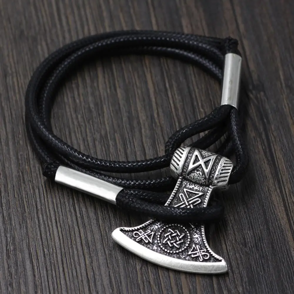 Человек Viking браслет славянские топор Perun Сварог талисман ЗВЕЗДА России Амулет с