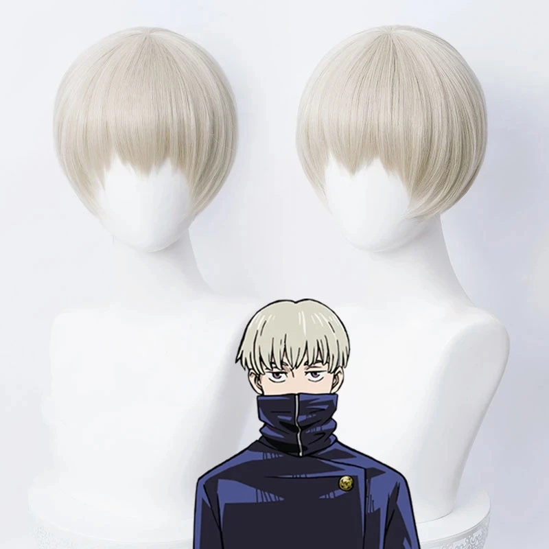 Парики для косплея аниме короткие белые сапоги Хэллоуина