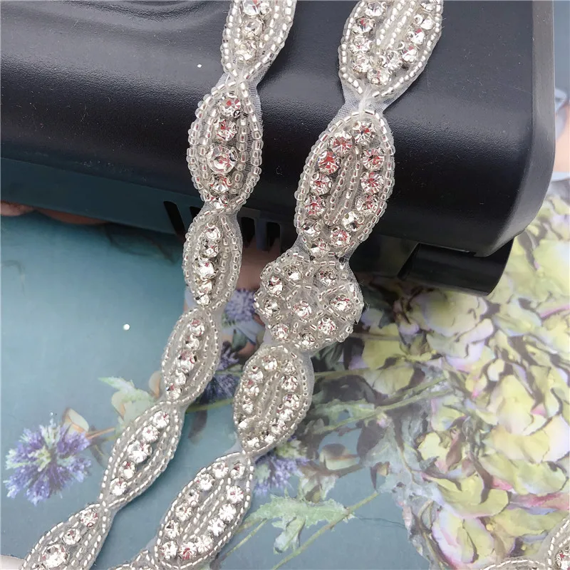 5 ярдов стеклянная лента стразы с горячей фиксацией аппликации для украшения