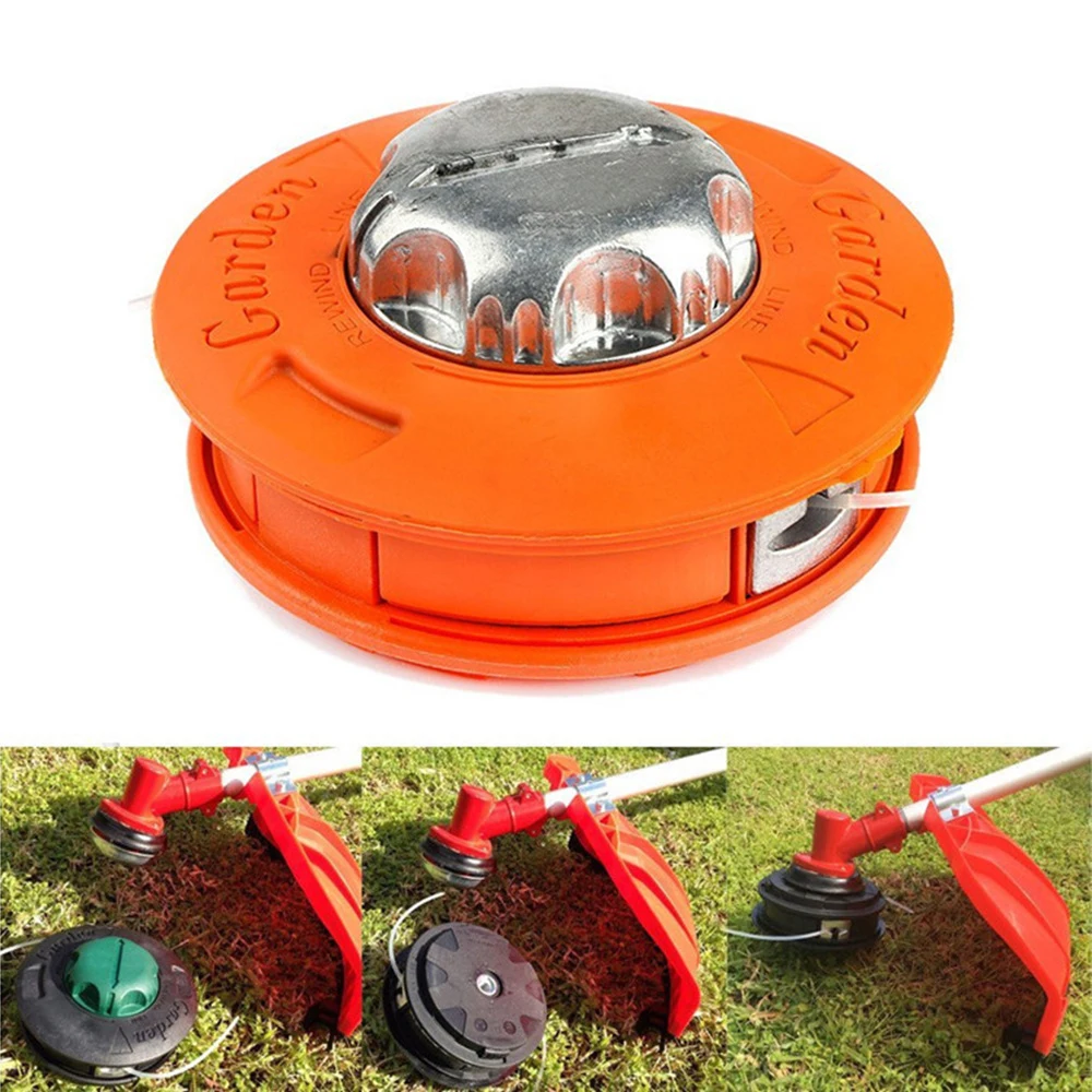 

M10 Aluminum Universal Nylon Brush Mower Bump Spool Grass Trimmer 2 Lines Cutter Head Thread Line String Saw Strimmer Garden