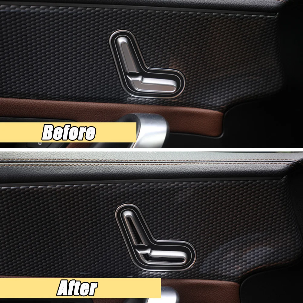 Car Accessories Door Seat Adjustment Button Cover Trim Sticker for Mercedes Benz A Class W177 V177 A180 A200 A220 A250 2019-2021 |