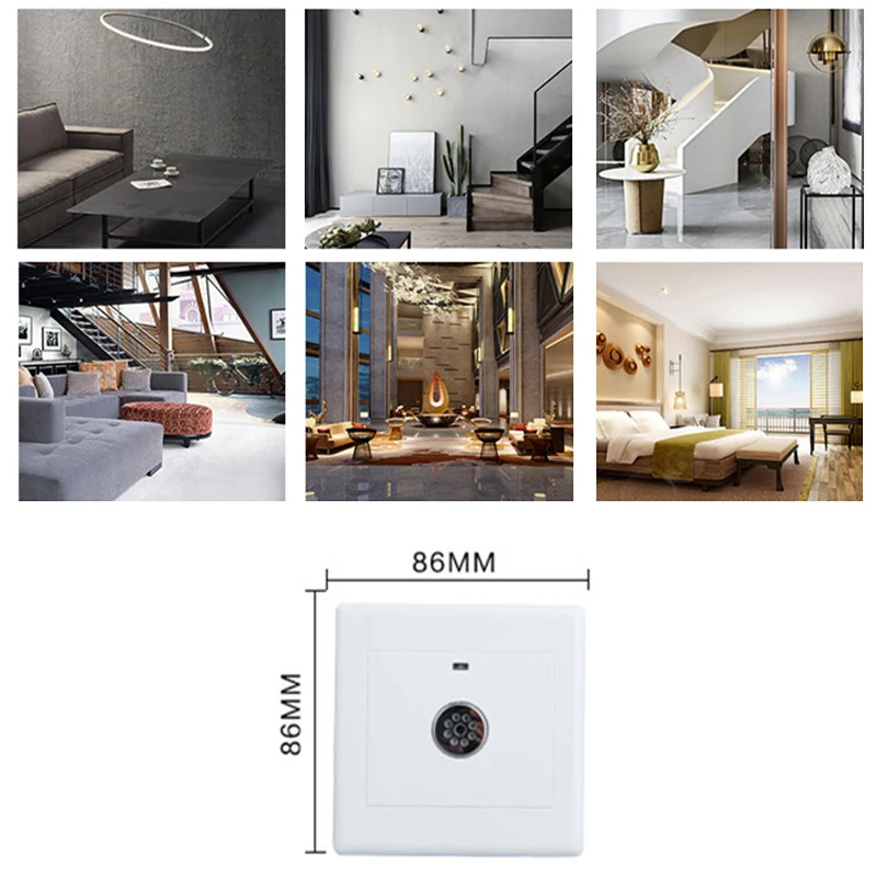DC Smart Voice Control Light Sensor Switch Wall Mounted Sound & Controlled Activated Lamp | Обустройство дома
