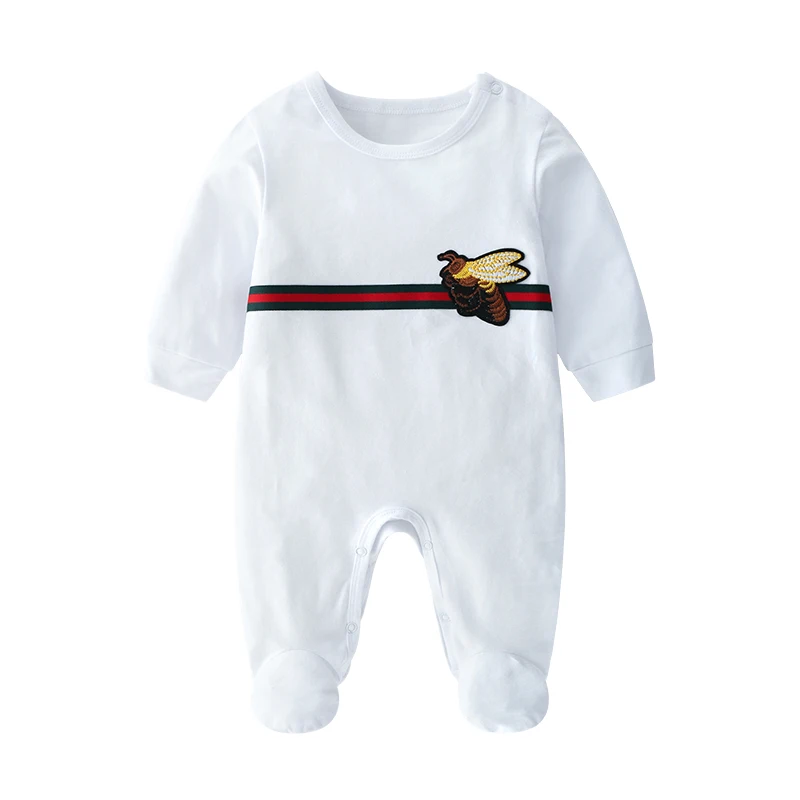 Весенняя одежда для новорожденных хлопковый комбинезон с длинными рукавами