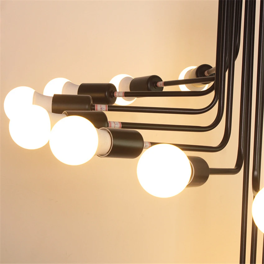 値段 アメリカンカントリーヴィンテージ鉄スパイラルシャンデリアライトロフト人格階段ヴィラレストラン通路ランプ器具