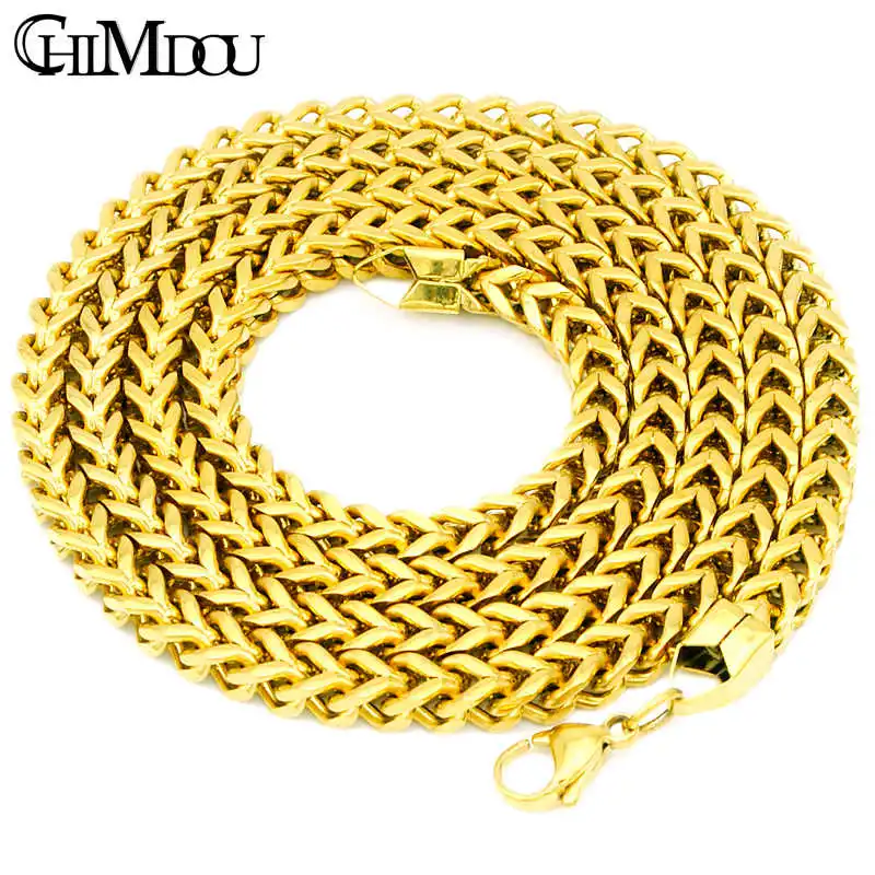 Супер длинное 91 см бордюрное кубинское золотого цвета мужское ожерелье цепочка
