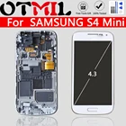 ЖК-дисплей Super AMOLED для SAMSUNG Galaxy S4 Mini, сенсорный экран с рамкой, дигитайзер I9190, i9192, i9195, для SAMSUNG S4 Mini
