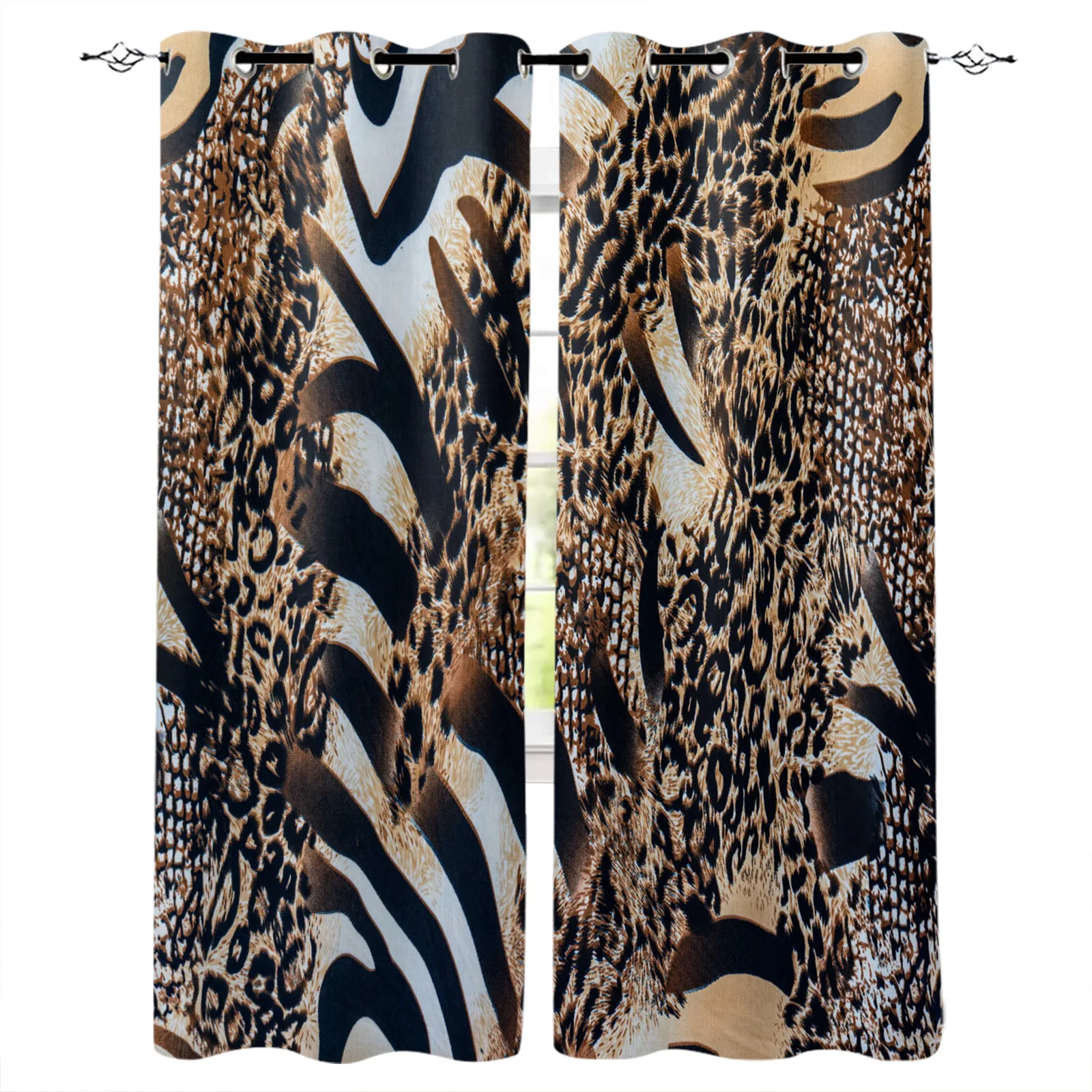 Шкура тигра текстура современные занавески для Гостиная шторы спальни кухни на