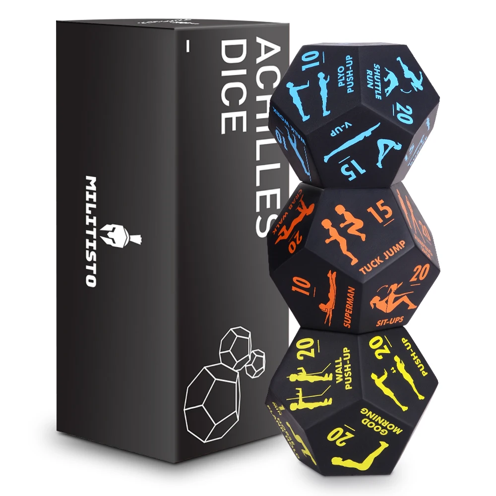 3 шт./компл. Фитнес спортивный набор Игральный костей Кардио Упражнения Йоги