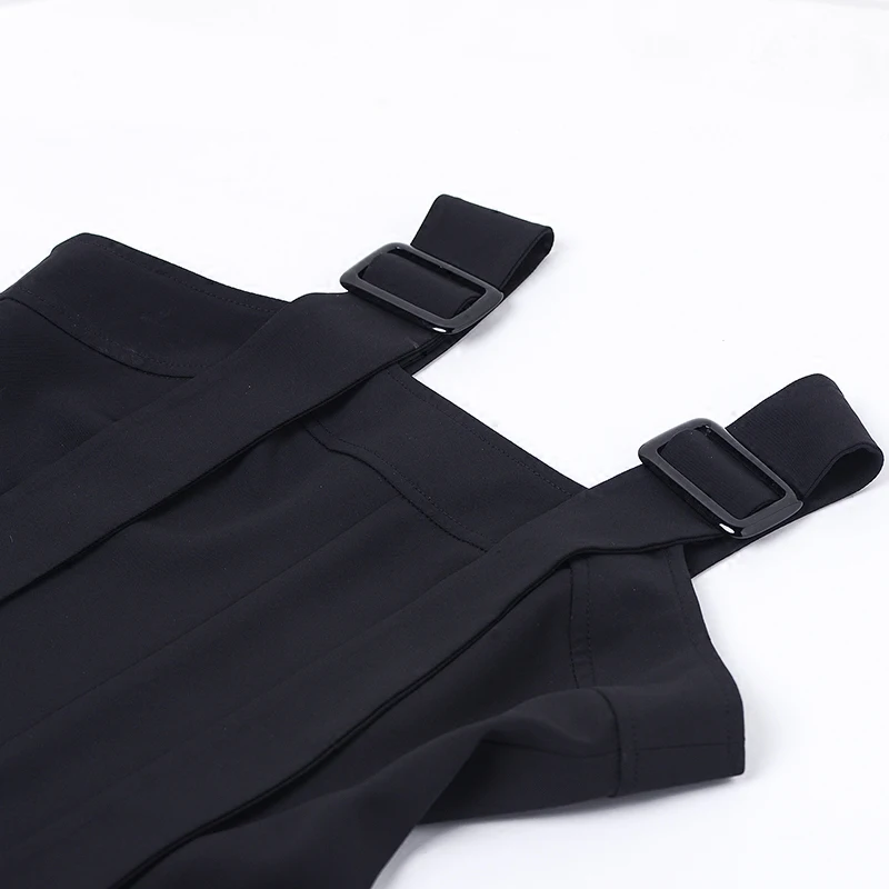 Новинка весна осень 2020 модный слитный комбинезон с широкими штанинами и лямками