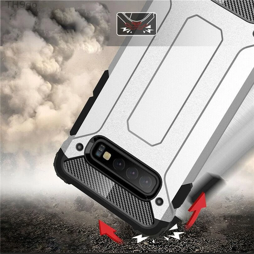 2in1 Case For Samsung S6 S7 S8 S9 S10 S10e Hybrid Rugged Armor Cover Galaxy Edge S5 Neo Plus M20 M10 DYee |