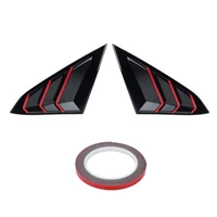 car window louver cover rear louver frame vent window decoration rear windshield side vent for honda civic 2020