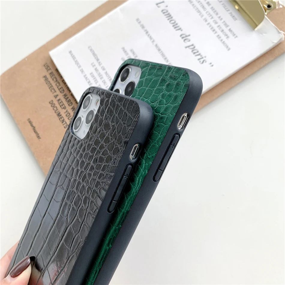 Retro Vintage Họa Tiết Cá Sấu Họa Tiết Da PU Ốp Lưng Điện Thoại Xiaomi Cc9 9 T 10X A3 Redmi Note 7A 8 9C 10 Pro Ốp Lưng xiaomi leather case design