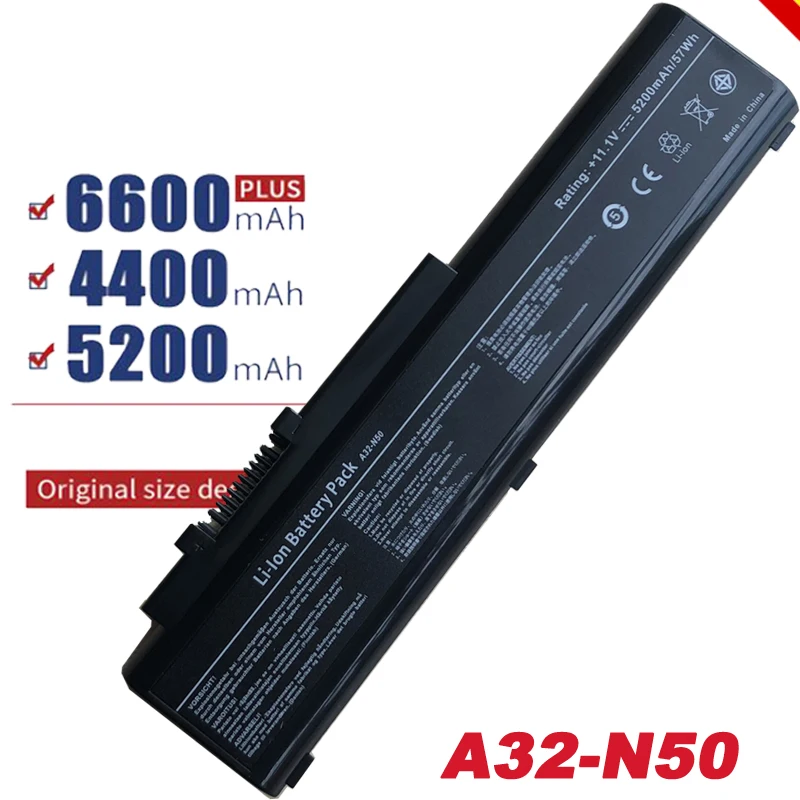 

HSW Laptop Battery for ASUS A32-N50 A33-N50 N50 N50A N50E N50F N50T N50 N50VN N50VC bateria akku Free Shipping